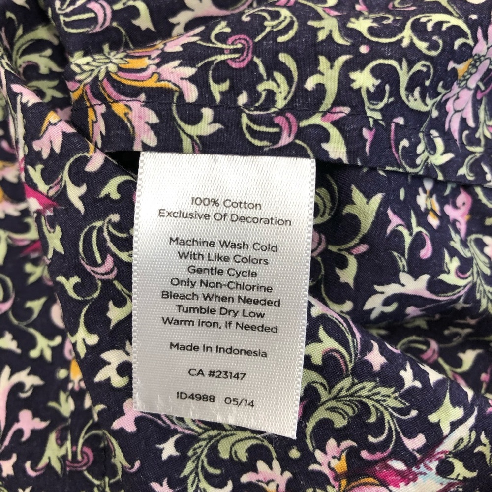 Talbots Floral Button Up - Picture 6 of 6